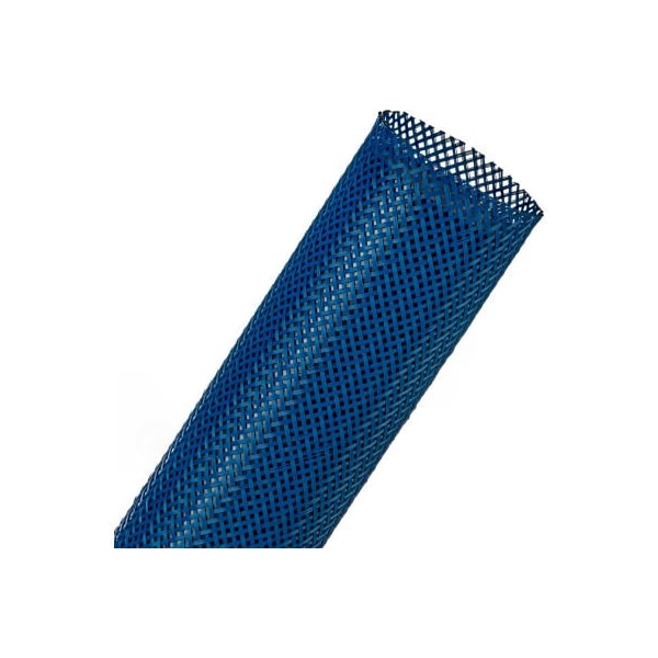 Techflex 1-1/2in Flexo PET General Purpose Sleeving Dia., 200', Blue